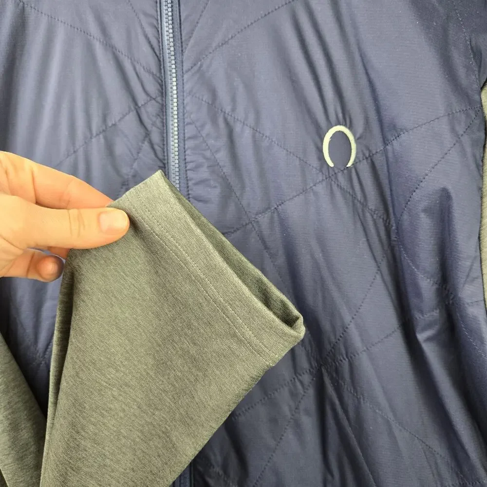 KJUS Retention Jacket Mens 2XL Blue Gray Golf Quilted Full Zip‎
